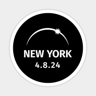 4.8.2024 Solar Eclipse New York Magnet